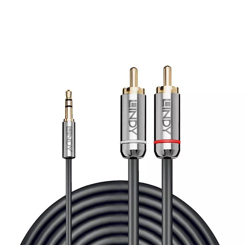 Lindy 2m 3,5mm auf Cinch Audiokabel, Cromo Line