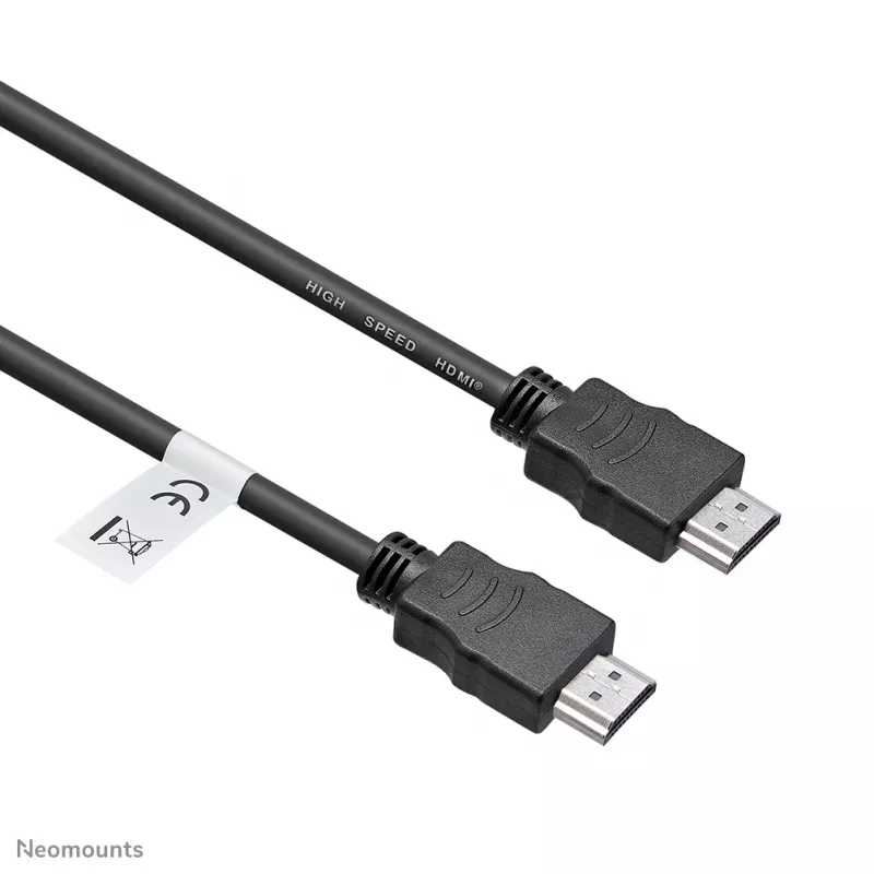 Neomounts HDMI3MM HDMI-Kabel – 1 Meter, 1 m, HDMI Typ A (Standard), HDMI Typ A (Standard), 10,2 Gbit/s, Schwarz