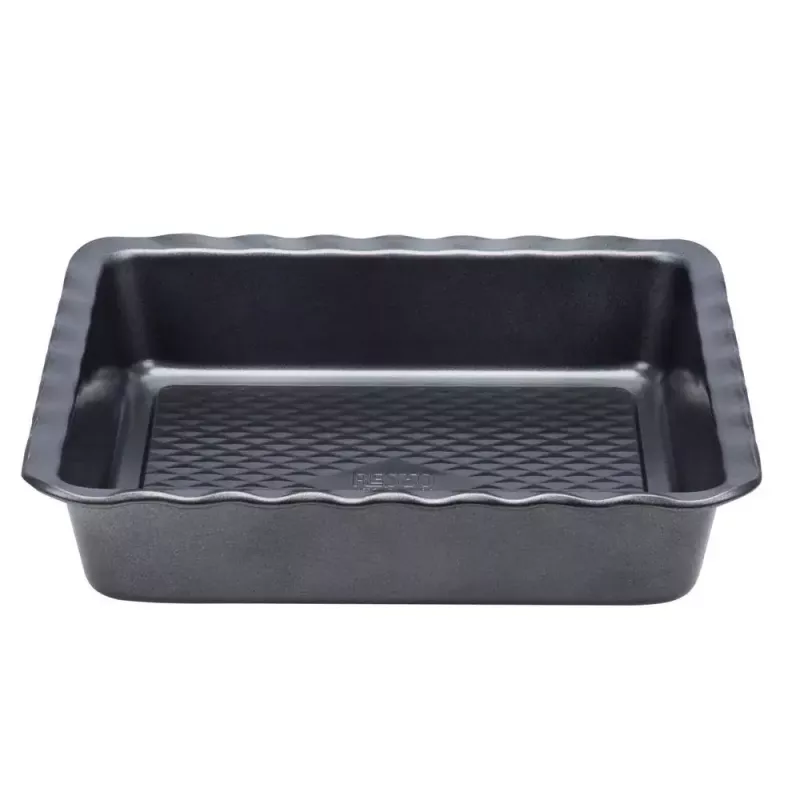 Lasagne-Auflaufform Resto Kitchenware 96115 Rechteckig Kohlenstoffstahl 255x255x50 mm