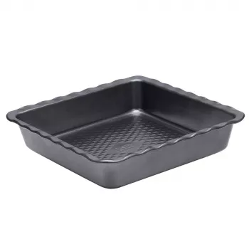 Lasagne-Auflaufform Resto Kitchenware 96115 Rechteckig Kohlenstoffstahl 255x255x50 mm