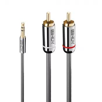 Lindy 3m 3,5mm auf Cinch Audiokabel, Cromo Line