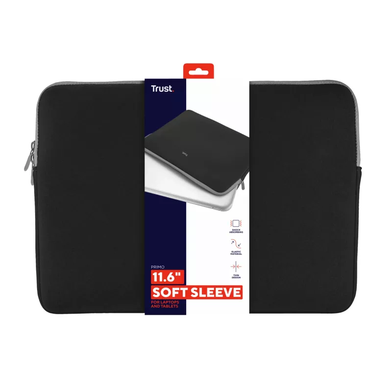 Trust 21254 Laptoptasche 29,5 cm (11,6 Zoll) Sleeve Schwarz
