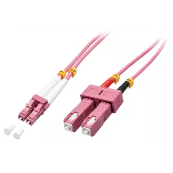 Lindy 46361 InfiniBand/Glasfaserkabel 2 m LC SC Pink