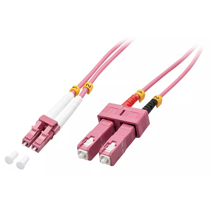 Lindy 46361 InfiniBand/Glasfaserkabel 2 m LC SC Pink
