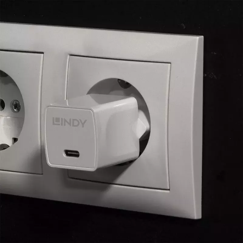 Indoor-Ladegerät Lindy 73410 Ladegerät für Mobilgeräte Smartphone Weiß
