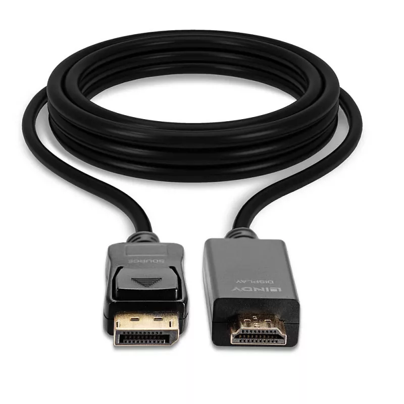 Lindy 1m DisplayPort-auf-HDMI-10.2G-Kabel