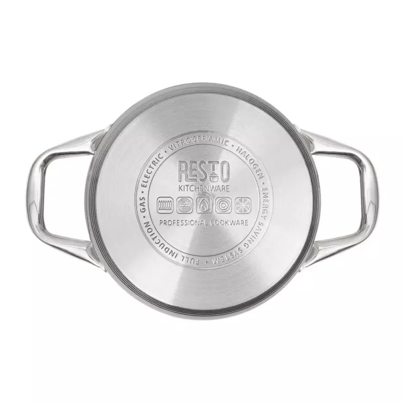 Resto Kitchenware Rigel 1,9 l runder Topf aus Edelstahl