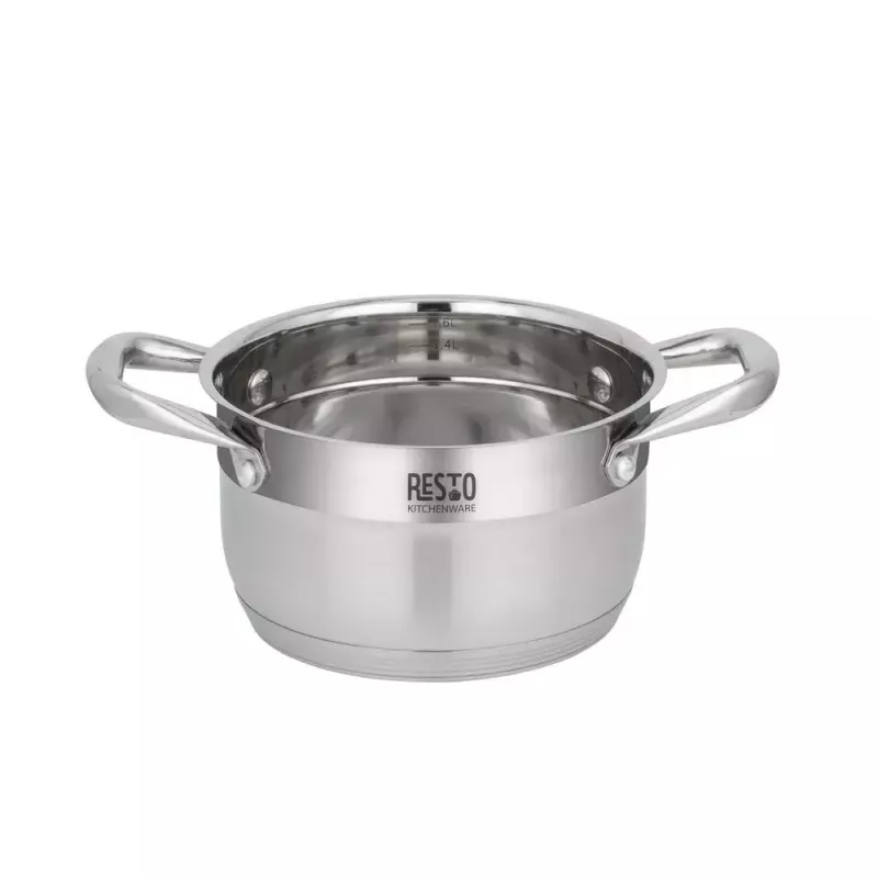 Resto Kitchenware Rigel 1,9 l runder Topf aus Edelstahl