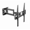 TV-Wandhalterung Gembird WM-55ST-03 für 32–55 Zoll Bildschirme, VESA bis 400x400, neigbar -18°/5°, schwenkbar ±90°, max. Belastung 35 kg, Schwarz