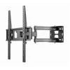TV-Wandhalterung Gembird WM-55ST-03 für 32–55 Zoll Bildschirme, VESA bis 400x400, neigbar -18°/5°, schwenkbar ±90°, max. Belastung 35 kg, Schwarz