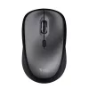 Trust Yvi+ Silent Wireless-Maus, Rechtshänder, Optisch, RF Wireless, 1600 DPI, Schwarz