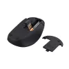 Trust Yvi+ Silent Wireless-Maus, Rechtshänder, Optisch, RF Wireless, 1600 DPI, Schwarz