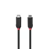 Lindy 0.5m USB4 240W Type C Kabel, Schwarz Line, 0,5 m, USB C, USB C, USB4 Gen 3x2, 40 Gbit/s, Schwarz
