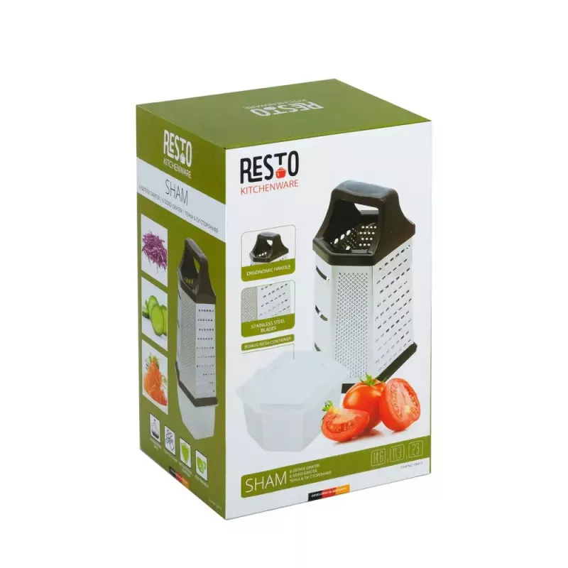Boxreibe Resto Kitchenware 95413 Schwarz Edelstahl