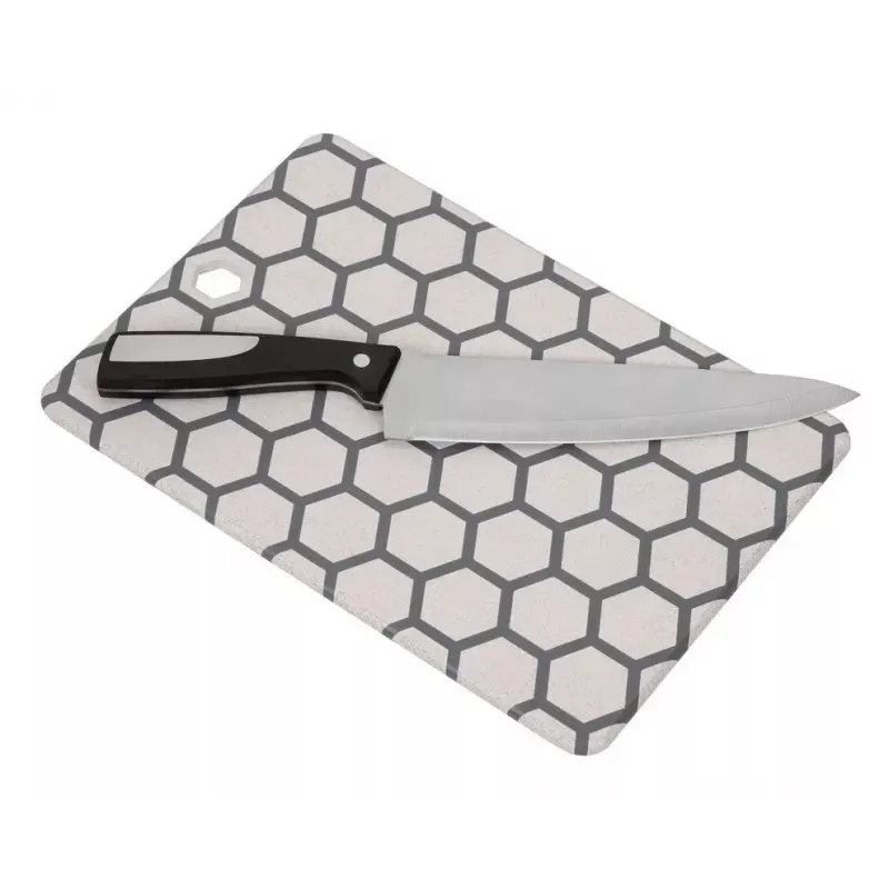Schneidebrett Resto Kitchenware 95403 Rechteckig Kunststoff Grau Weiß