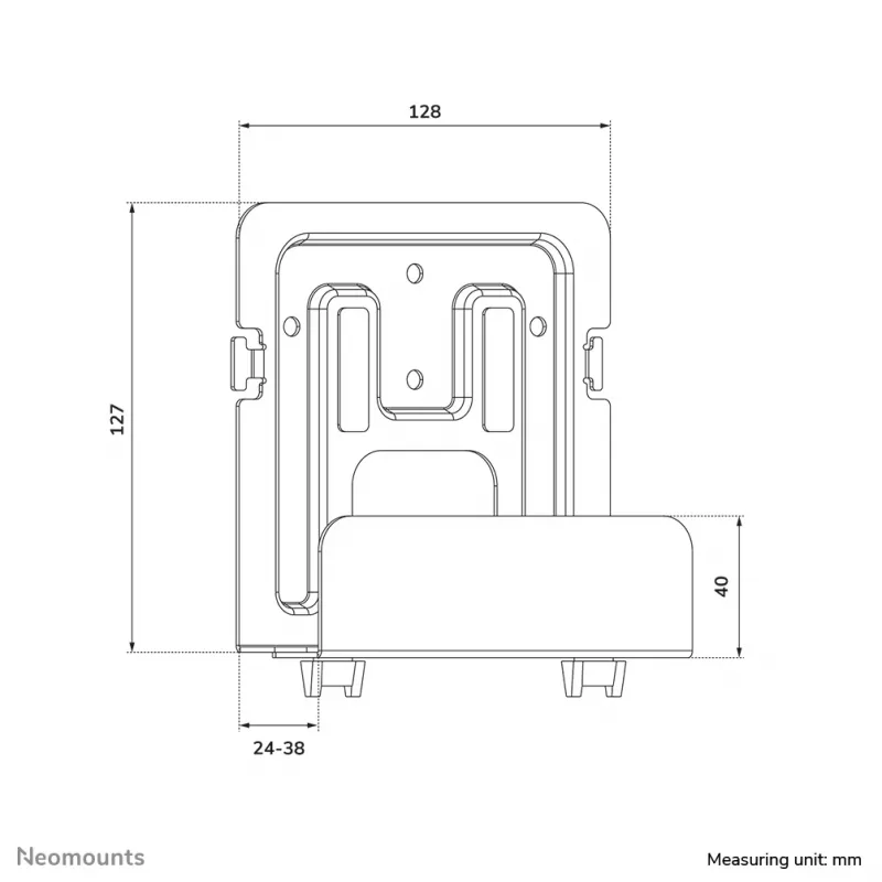 Neomounts AWL-440BL Universal-Mediaplayer-Halterung