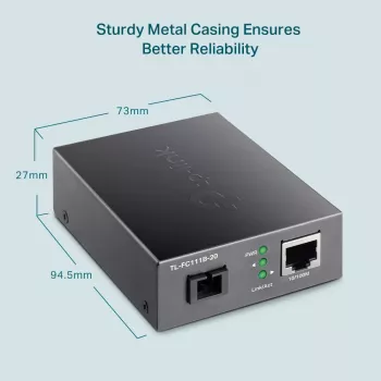 TP-Link 10/100 Mbit/s RJ45 zu 100 Mbit/s Singlemode SC WDM Bi-Direktionaler Medienkonverter