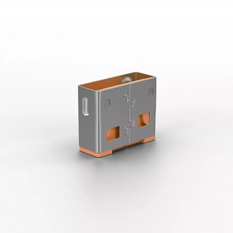 Lindy USB-Port-Blocker (ohne Schlüssel) - 10er-Pack, Farbcode: Orange