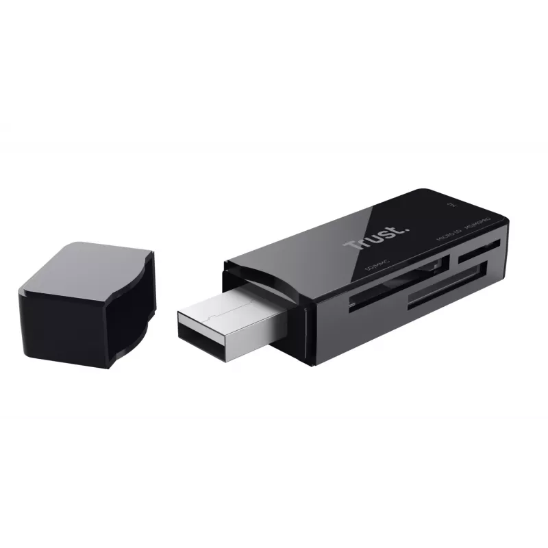 Trust NANGA Kartenleser USB 3.2 Gen 1 (3.1 Gen 1) Typ-A Schwarz