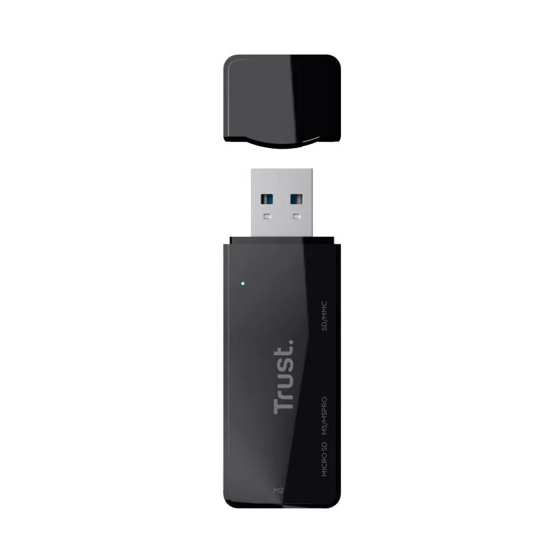 Trust NANGA Kartenleser USB 3.2 Gen 1 (3.1 Gen 1) Typ-A Schwarz