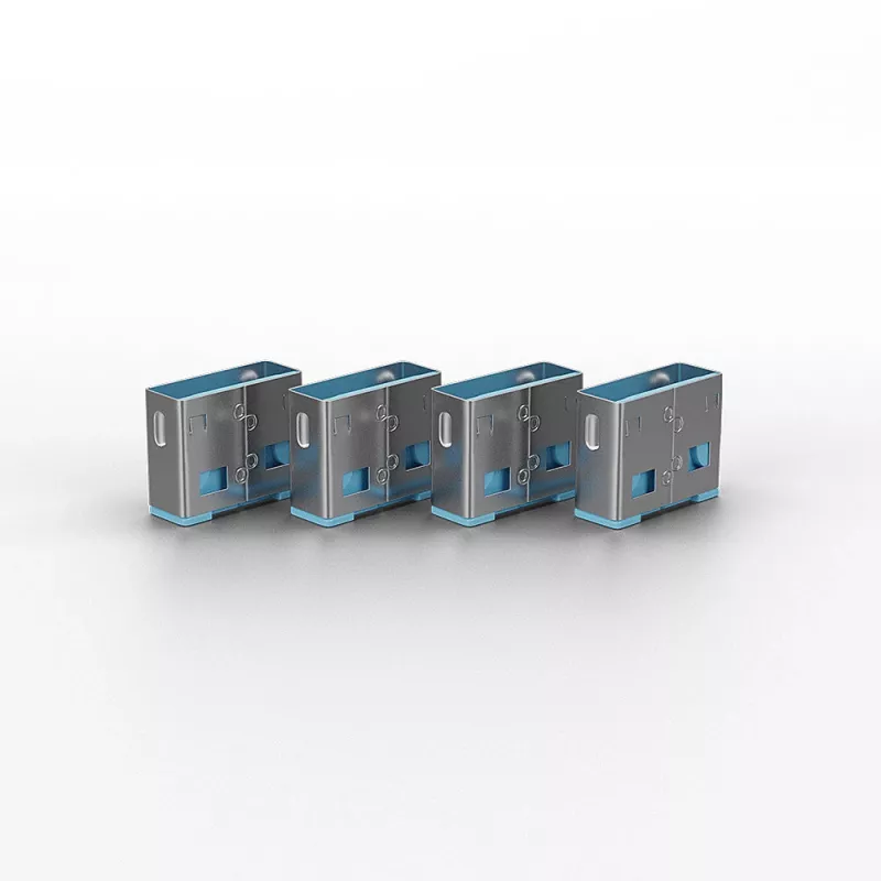 Portblocker Lindy USB-Portblocker ohne Schlüssel 10er-Pack Farbcode Blau