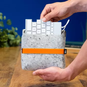 Keyboardtasche R-Go Tools RGOIDPOSBGR Grau 180x170x30mm