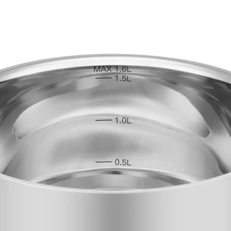 Kitchenware Resto Anser 1,6 L rund schwarz Edelstahl