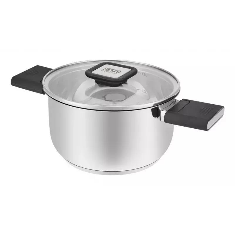 Kitchenware Resto Anser 1,6 L rund schwarz Edelstahl