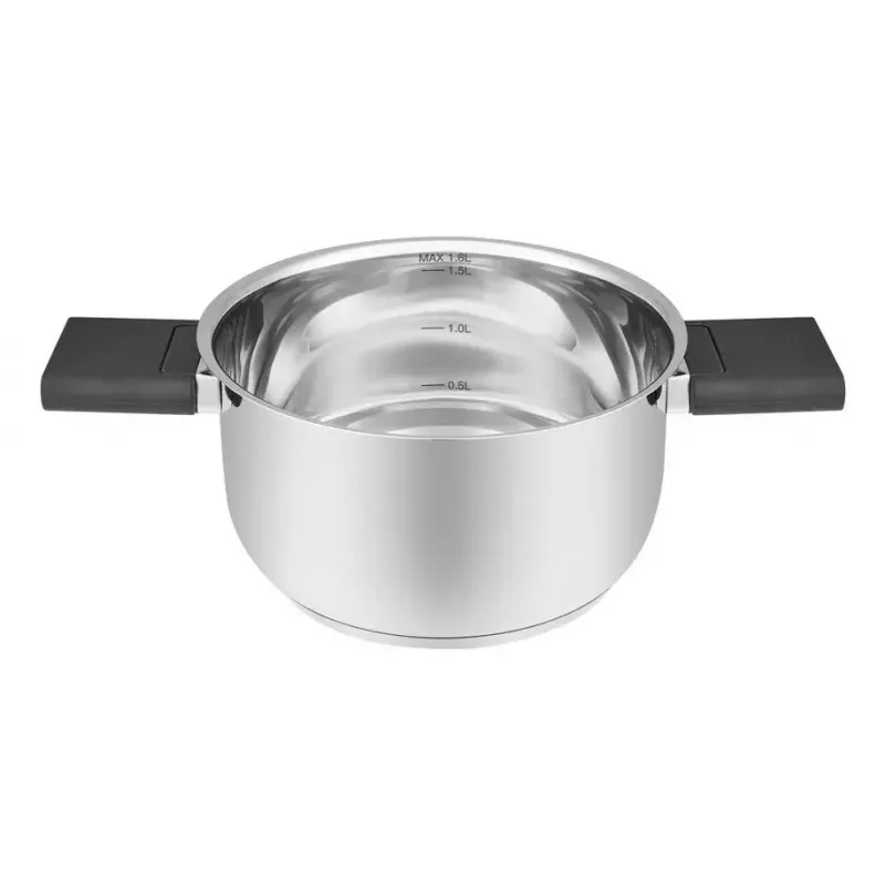 Kitchenware Resto Anser 1,6 L rund schwarz Edelstahl