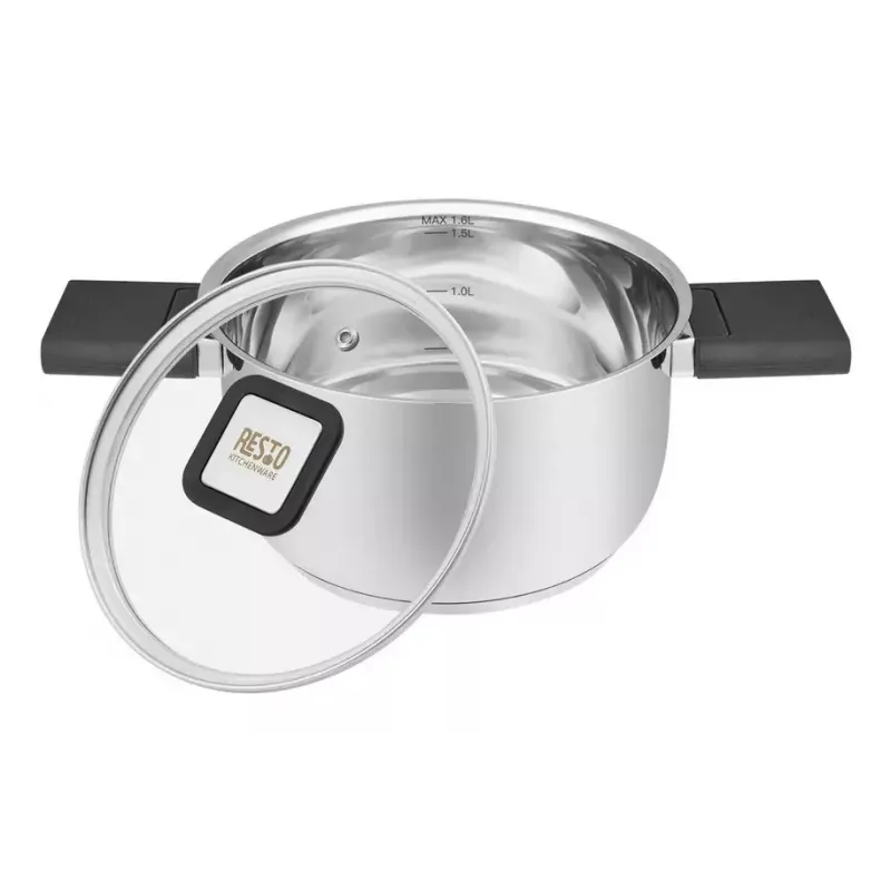 Kitchenware Resto Anser 1,6 L rund schwarz Edelstahl
