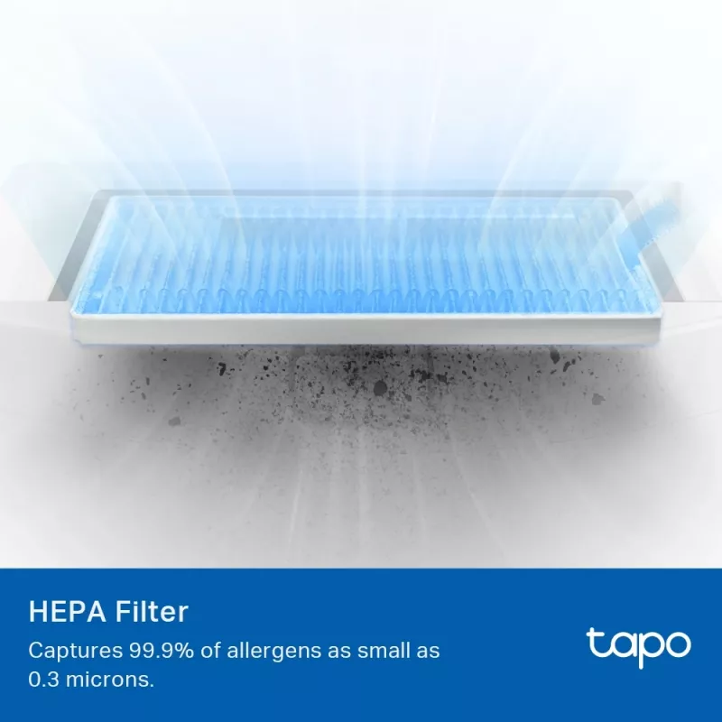 Zubehörset für TP-Link Tapo RVA100 Saugroboter — 2 waschbare HEPA-Filter, Hauptbürste, 2 Seitenbürsten (schwarz/weiß)