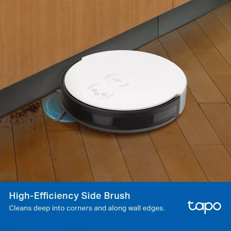 Zubehörset für TP-Link Tapo RVA100 Saugroboter — 2 waschbare HEPA-Filter, Hauptbürste, 2 Seitenbürsten (schwarz/weiß)
