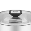 Resto Kitchenware Anser 2,5 l runder Kochtopf, schwarz, Edelstahl