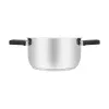 Resto Kitchenware Anser 2,5 l runder Kochtopf, schwarz, Edelstahl