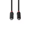 Lindy 1m USB4 240W Typ-C-Kabel, Schwarz Line, 1 m, USB C, USB C, USB4 Gen 3x2, 40 Gbit/s, Schwarz