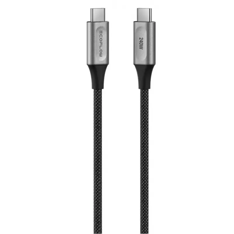 USB-C-auf-USB-C-Kabel EcoFlow EFA-240W-C-C-CABLE-EU, 240 W, Nylongeflecht