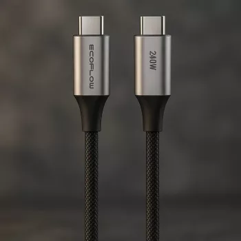 USB-C-auf-USB-C-Kabel EcoFlow EFA-240W-C-C-CABLE-EU, 240 W, Nylongeflecht
