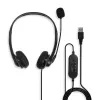 Headset Lindy USB Typ A Kabel-Headset mit Inline-Steuerung
