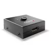 Lindy 2 Port HDMI 18G Bi-Direktionaler Umschalter, HDMI, Metall, Schwarz, 60 Hz, 18 Gbit/s, 3840 x 2160 Pixel