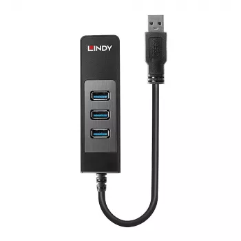 USB Hub und Gigabit Ethernet Konverter Lindy 43176