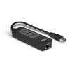 USB Hub und Gigabit Ethernet Konverter Lindy 43176