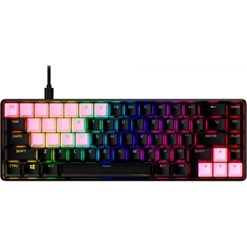 Tastaturkappe HyperX Rubber Keycaps Gaming-Zubehörset Rosa US-Layout für HyperX und Cherry MX-Stil-Schalter
