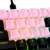 Tastaturkappe HyperX Rubber Keycaps Gaming-Zubehörset Rosa US-Layout für HyperX und Cherry MX-Stil-Schalter