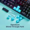Tastaturkappe HyperX Rubber Keycaps Gaming-Zubehörset Rosa US-Layout für HyperX und Cherry MX-Stil-Schalter