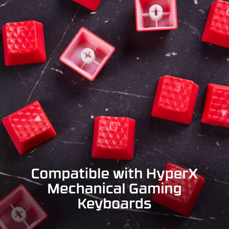 Tastaturkappe HyperX Rubber Keycaps Gaming-Zubehörset Rosa US-Layout für HyperX und Cherry MX-Stil-Schalter
