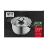 Resto Kitchenware Anser 3,2 L Runder Schwarzer Edelstahl