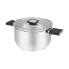 Resto Kitchenware Anser 3,2 L Runder Schwarzer Edelstahl