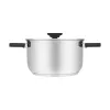 Resto Kitchenware Anser 3,2 L Runder Schwarzer Edelstahl
