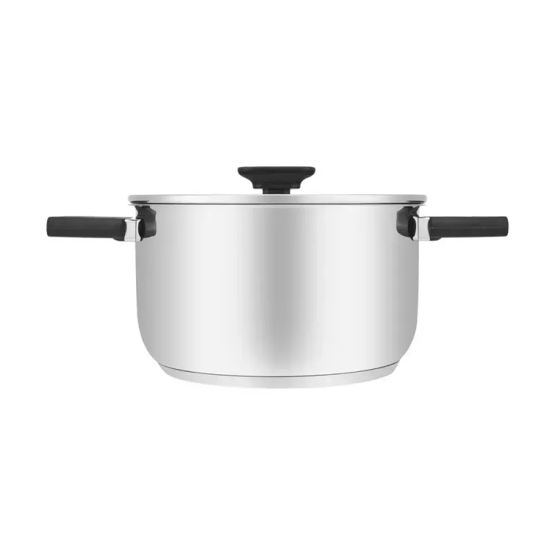 Resto Kitchenware Anser 3,2 L Runder Schwarzer Edelstahl