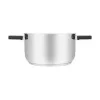 Resto Kitchenware Anser 3,2 L Runder Schwarzer Edelstahl